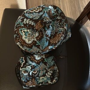 Vera Bradley Java Blue Make up case bundle